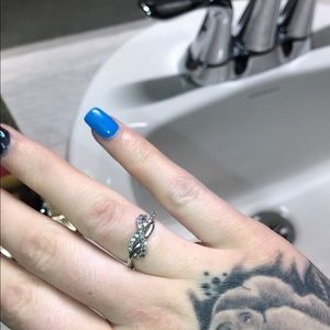 Diamond infinity ring